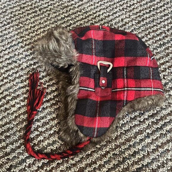 American Eagle Outfitters Trapper Aviator Plaid Hat Unisex Bottle Opener S - Picture 10 of 10